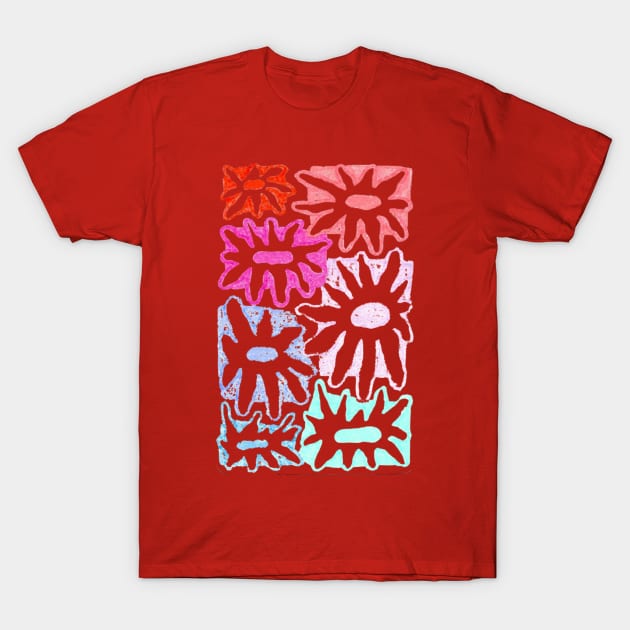 colorful flower T-Shirt by flynn_ashworth